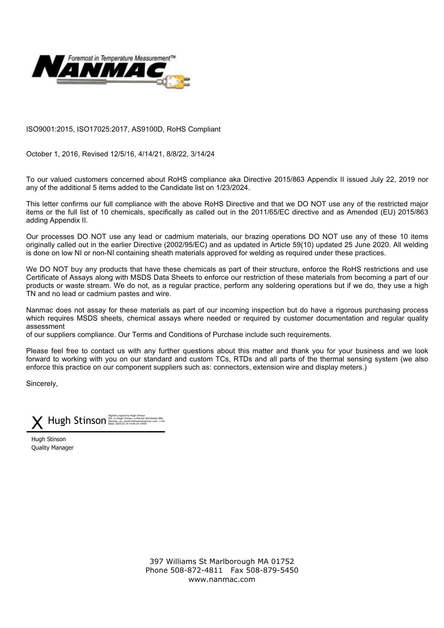 DLA Approval Letter
